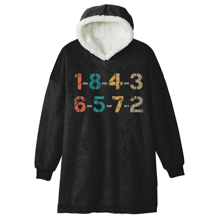 18436572 18436572 Firing Order Engine V8 Vintage Hooded Wearable Blanket