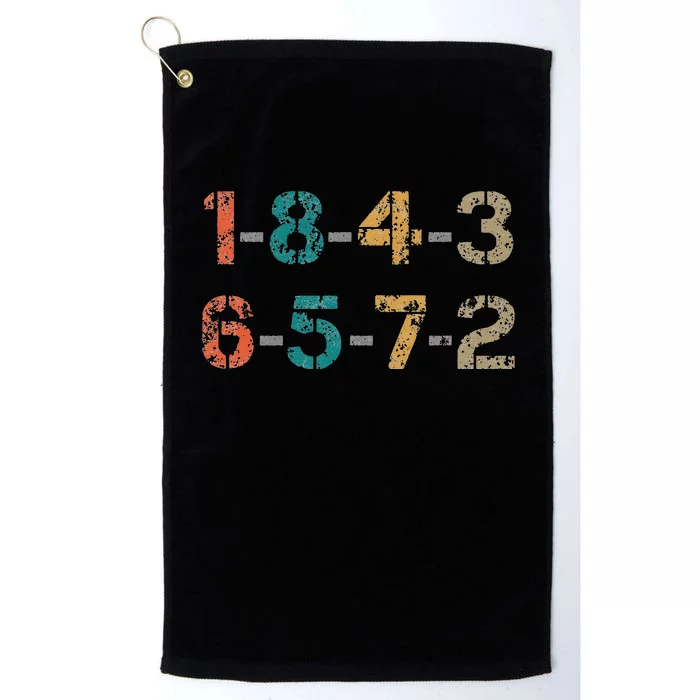 18436572 18436572 Firing Order Engine V8 Vintage Platinum Collection Golf Towel