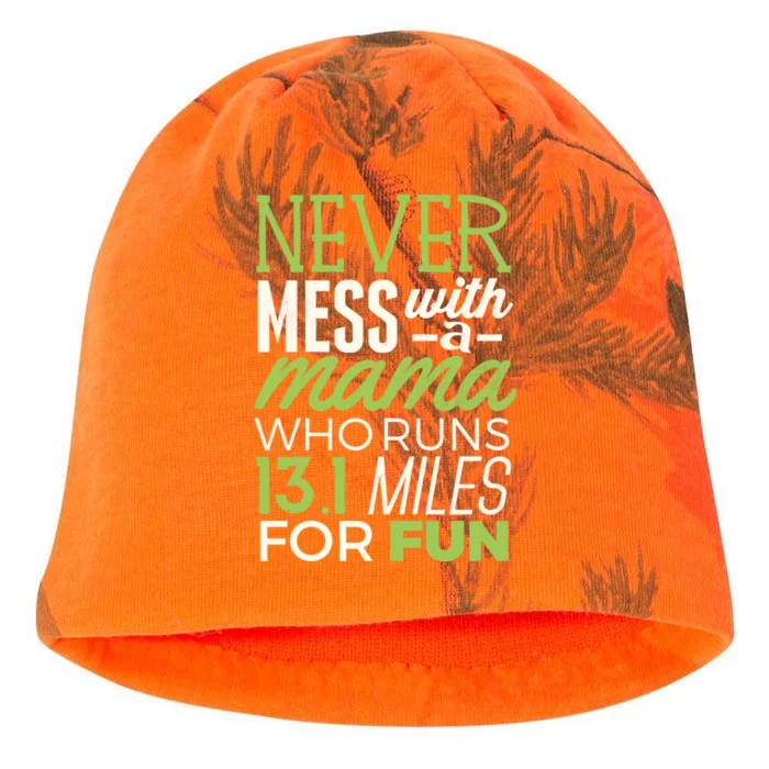 13 1 Half Marathon Mom Gift Never Mess Mama Running Tee Funny Gift Kati - Camo Knit Beanie