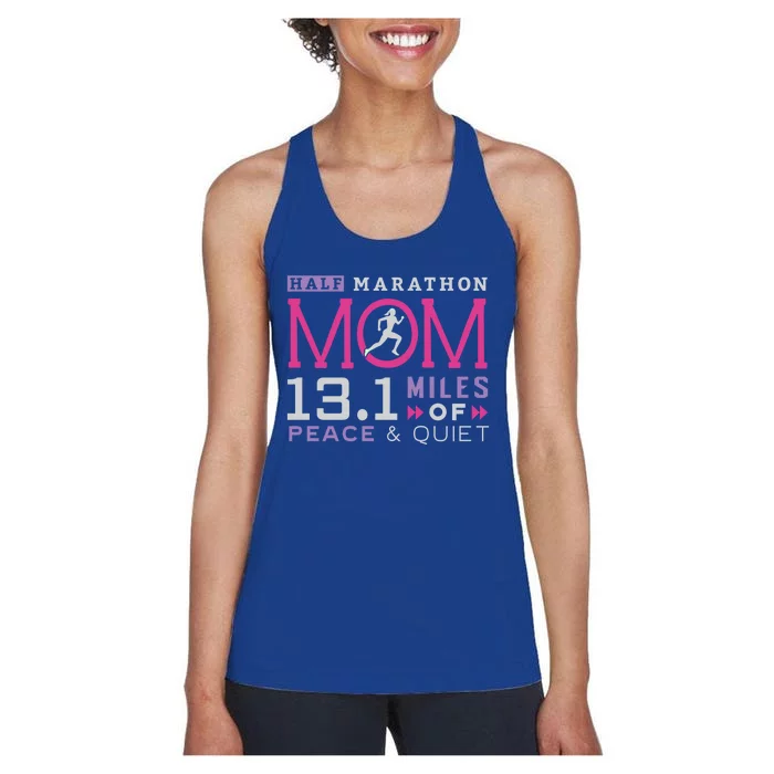 13 1 Half Marathon Mom Gift Running Mommy Runner Gift Women's Racerback Tank