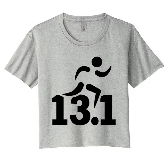 13 1 Miles Half Marathon Great Gift Women's Crop Top Tee