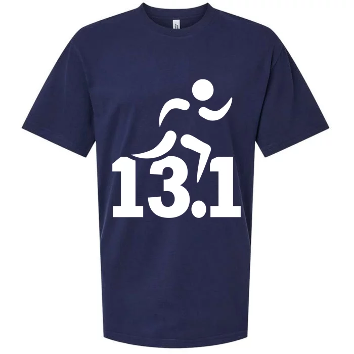 13 1 Miles Half Marathon Great Gift Sueded Cloud Jersey T-Shirt