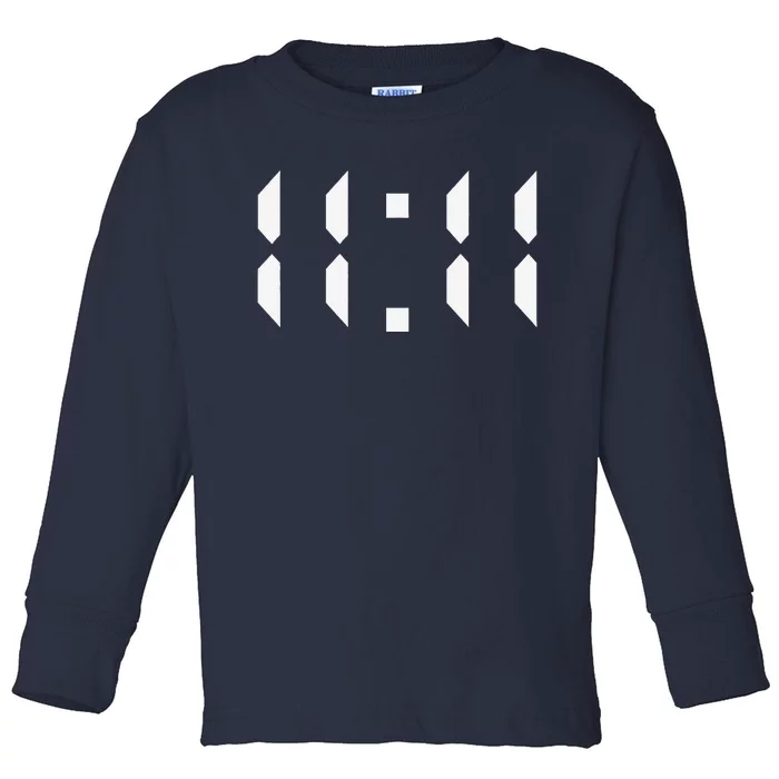 11 11 Synchronicity Spiritual Numerology 1111 Motivational Toddler Long Sleeve Shirt