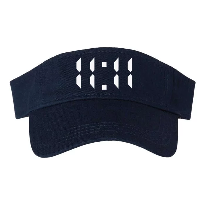 11 11 Synchronicity Spiritual Numerology 1111 Motivational Valucap Bio-Washed Visor