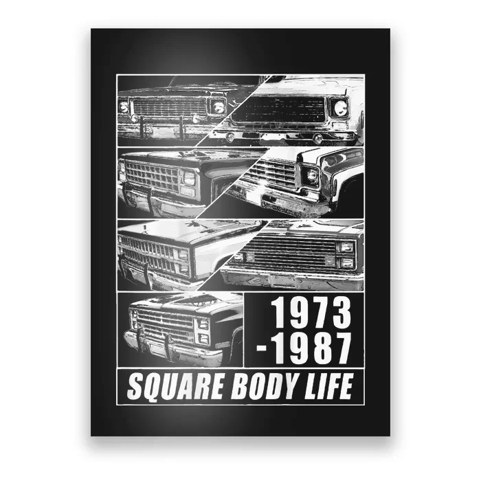 1973 1987 Square Body Truck Squarebody Poster