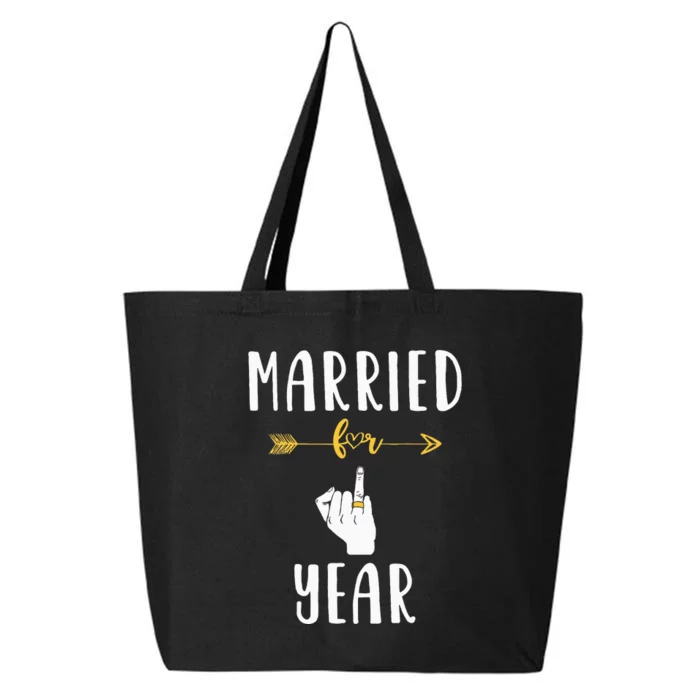 1st 1 Year Wedding Anniversary Gift Married Husband Wife 25L Jumbo Tote