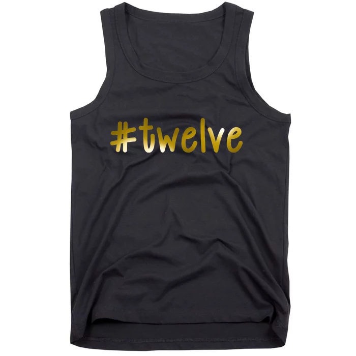 #12 Years Old Gold Limited Edition Birthday Tank Top