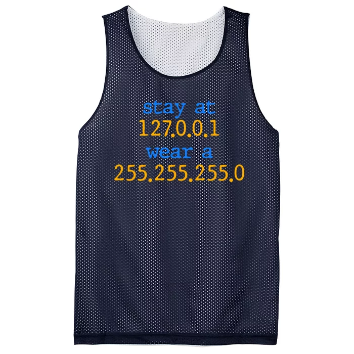 127.0.0.1 255.255.255.0 Code Stay At Home Wear A Face Mask Mesh Reversible Basketball Jersey Tank