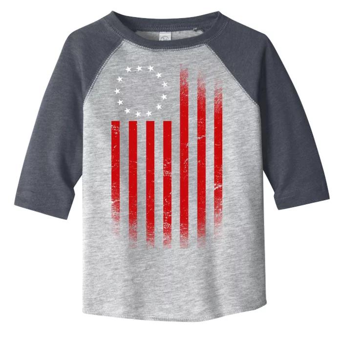 13 Colonies Betty Ross Vintage Flag Toddler Fine Jersey T-Shirt