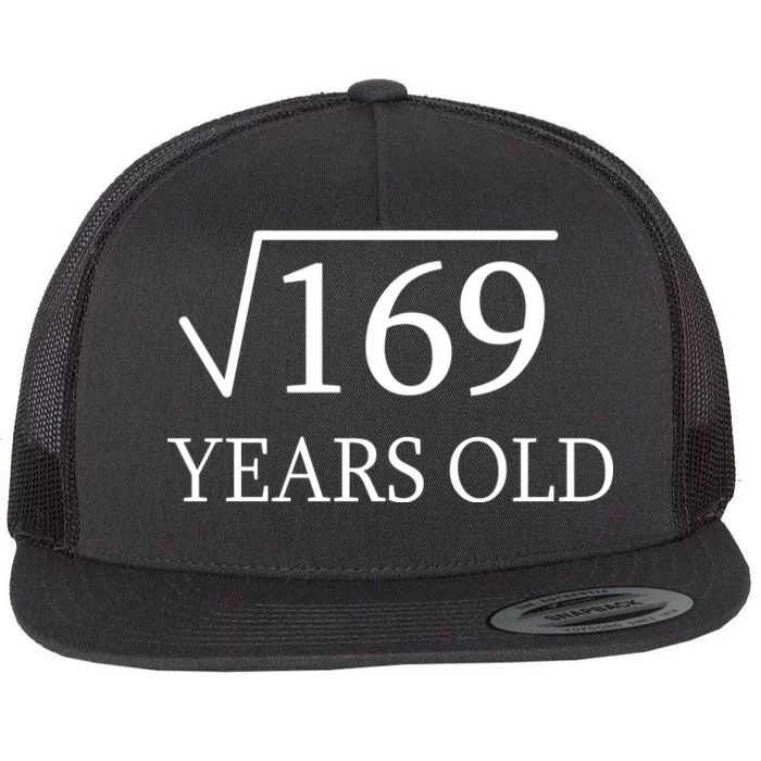 13 Years Old Square Root of 169 Flat Bill Trucker Hat