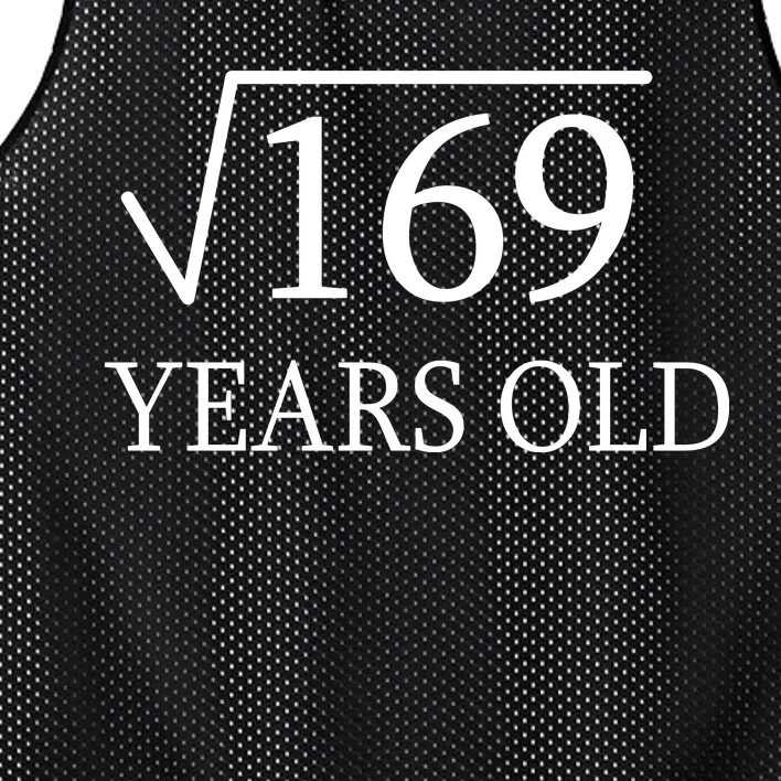 13 Years Old Square Root of 169 Mesh Reversible Basketball Jersey Tank