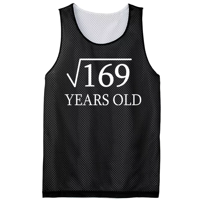 13 Years Old Square Root of 169 Mesh Reversible Basketball Jersey Tank