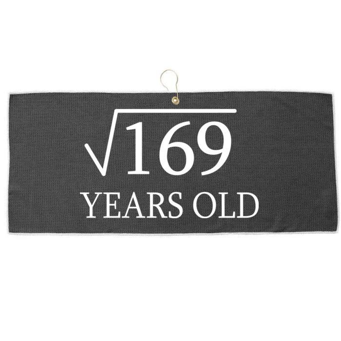 13 Years Old Square Root of 169 Large Microfiber Waffle Golf Towel