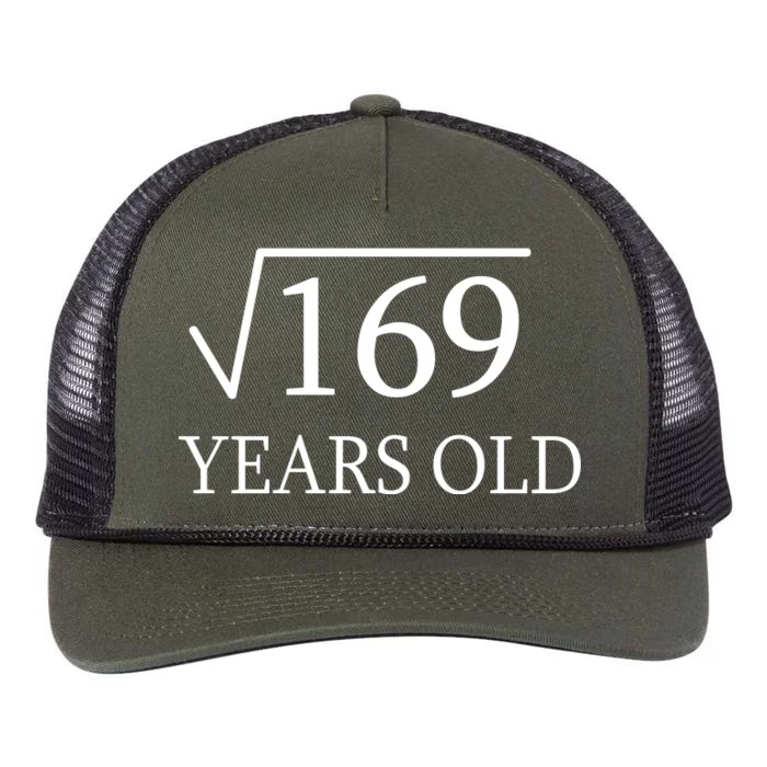 13 Years Old Square Root of 169 Retro Rope Trucker Hat Cap