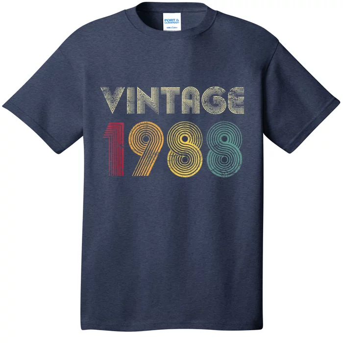 1988 35th Birthday Present Gift Retro  Wo 35 Years Old Vintage Tank Top T-Shirt