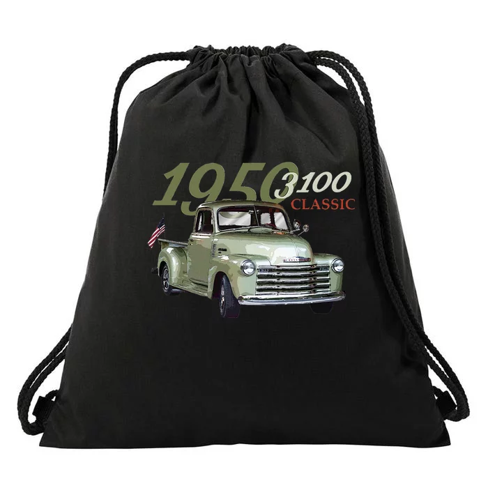 1950 3100 Pickup Truck Car Guys Drawstring Bag