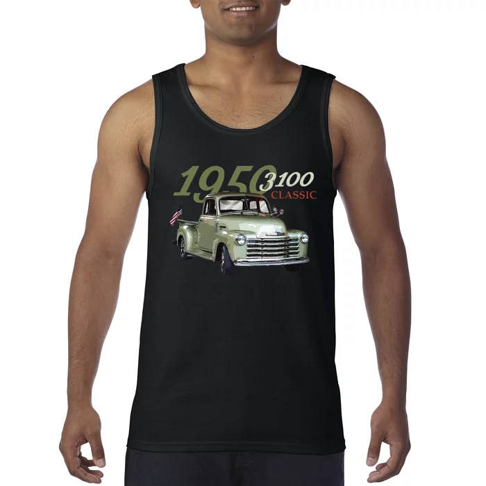 1950 3100 Pickup Truck Car Guys Tank Top