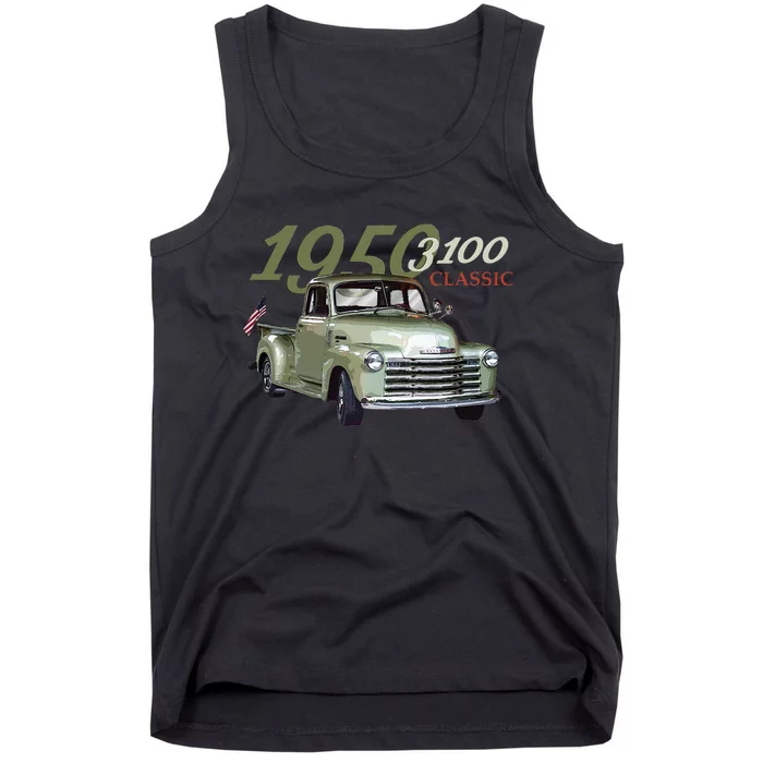 1950 3100 Pickup Truck Car Guys Tank Top