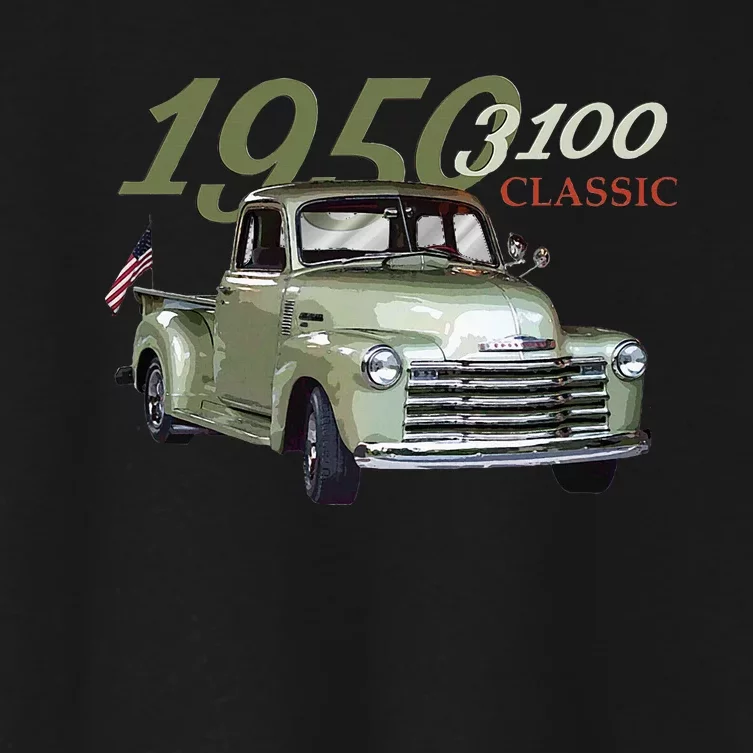 1950 3100 Pickup Truck Car Guys Women's Crop Top Tee