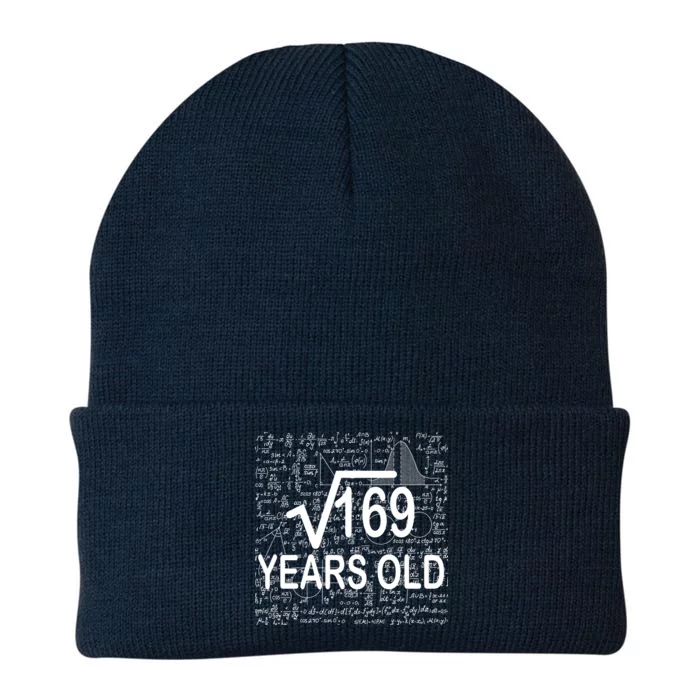 13th Birthday Square Root 169 Math Knit Cap Winter Beanie