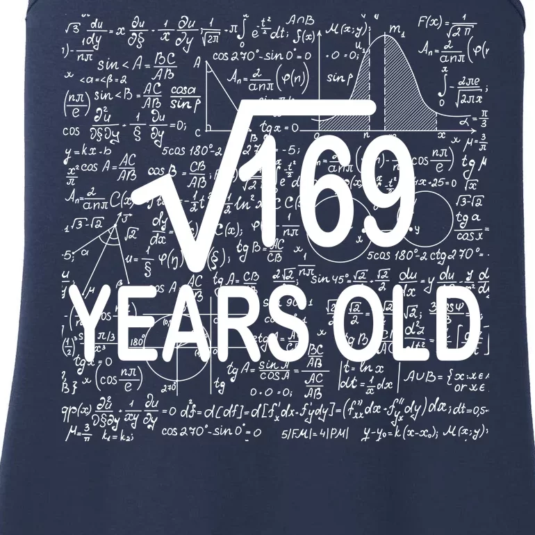 13th Birthday Square Root 169 Math Ladies Essential Tank