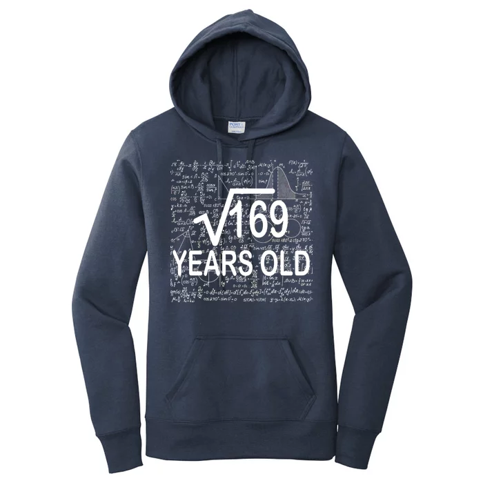 13th Birthday Square Root 169 Math Women's Pullover Hoodie