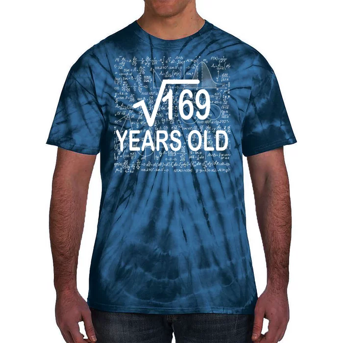 13th Birthday Square Root 169 Math Tie-Dye T-Shirt