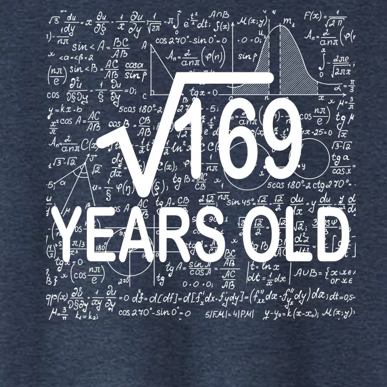 13th Birthday Square Root 169 Math Women's Crop Top Tee