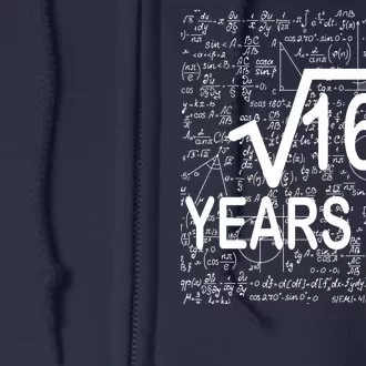 13th Birthday Square Root 169 Math Full Zip Hoodie