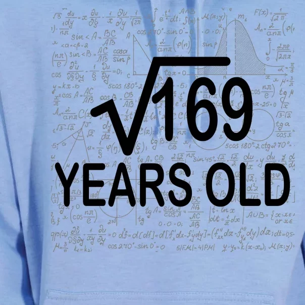 13th Birthday Square Root 169 Math Unisex Surf Hoodie