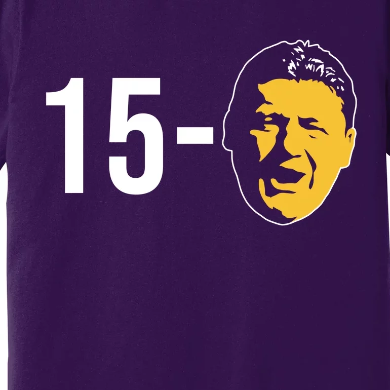 15-0 Louisiana Football Fans Premium T-Shirt