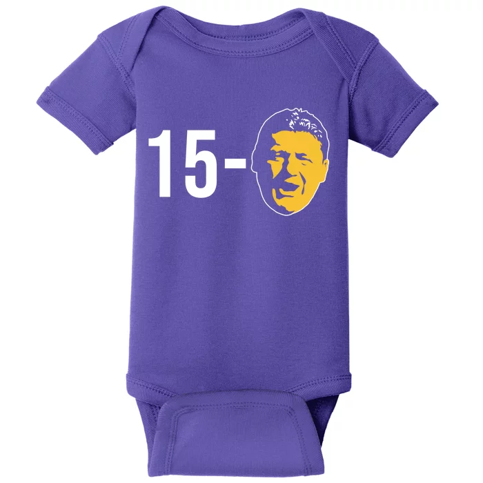 15-0 Louisiana Football Fans Baby Bodysuit