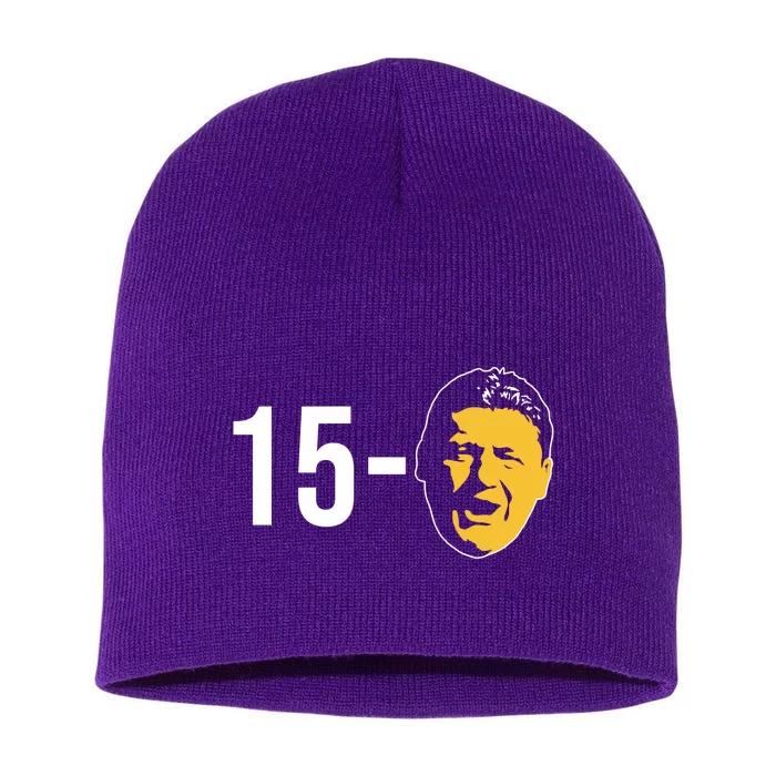 15-0 Louisiana Football Fans Short Acrylic Beanie