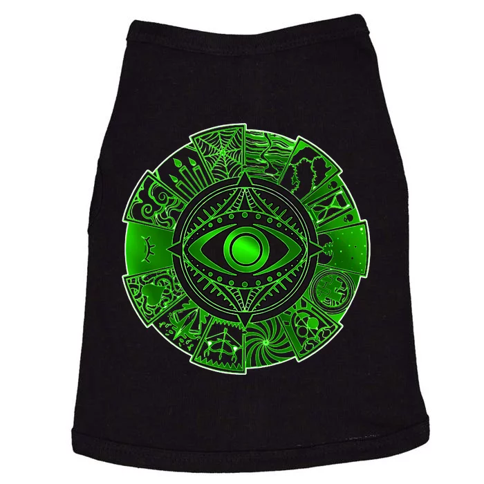 15 Fears Wheel Evil Green Eye Doggie Tank