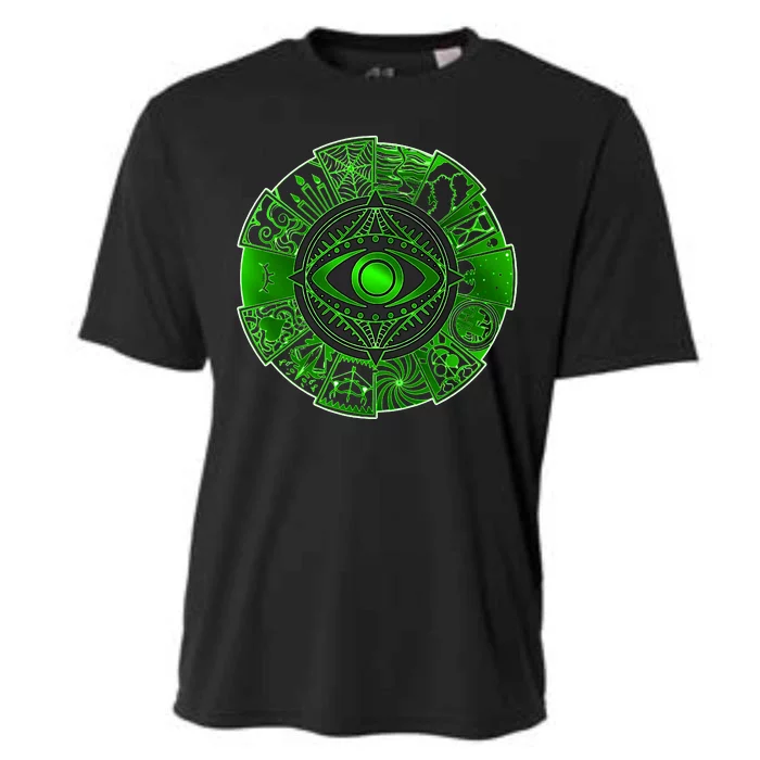 15 Fears Wheel Evil Green Eye Cooling Performance Crew T-Shirt