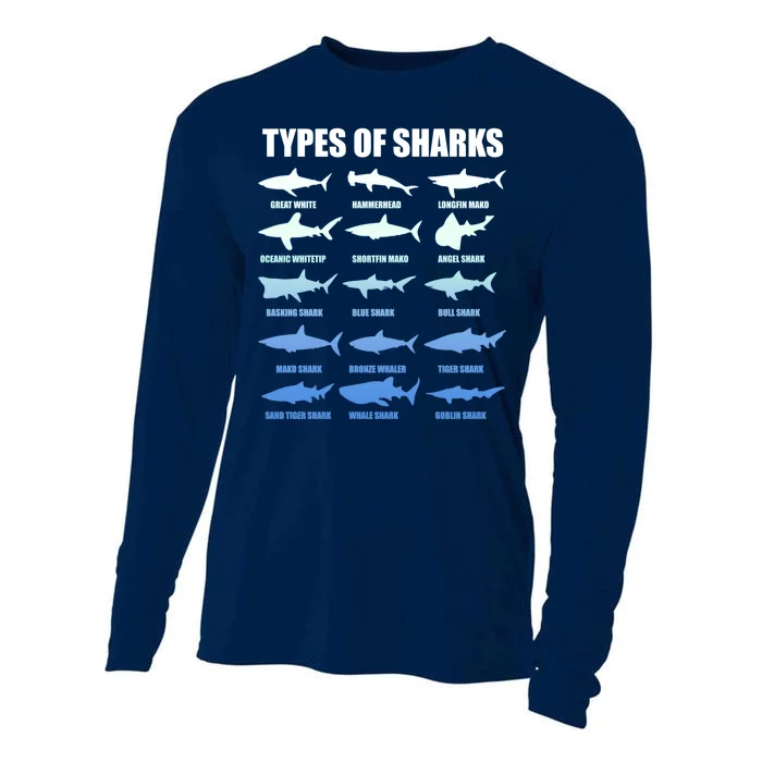 15 Types of Sharks Cooling Performance Long Sleeve Crew