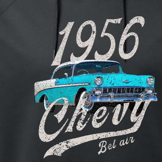 1956 56 90s Bel Air Blue Performance Fleece Hoodie