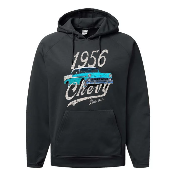 1956 56 90s Bel Air Blue Performance Fleece Hoodie