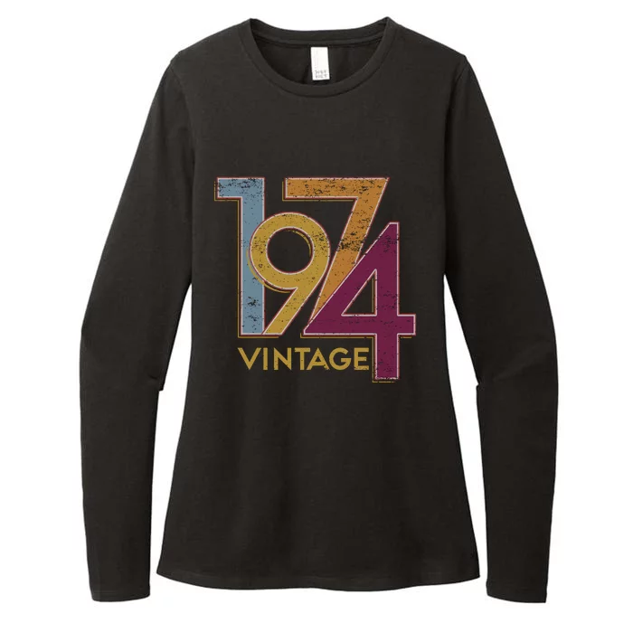 1974 50th Birthday Happy Birthday Vintage Womens CVC Long Sleeve Shirt