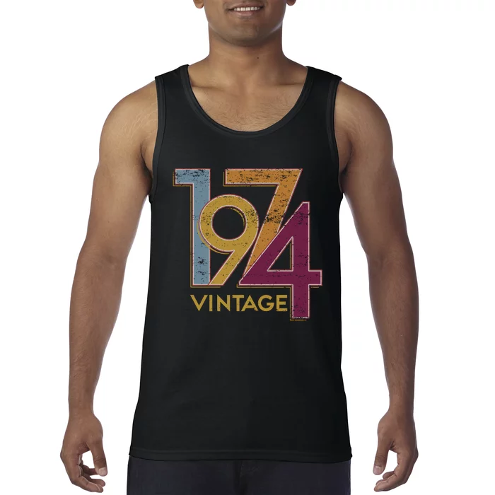 1974 50th Birthday Happy Birthday Vintage Tank Top