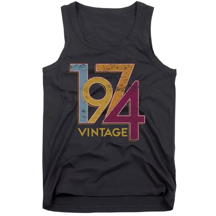 1974 50th Birthday Happy Birthday Vintage Tank Top