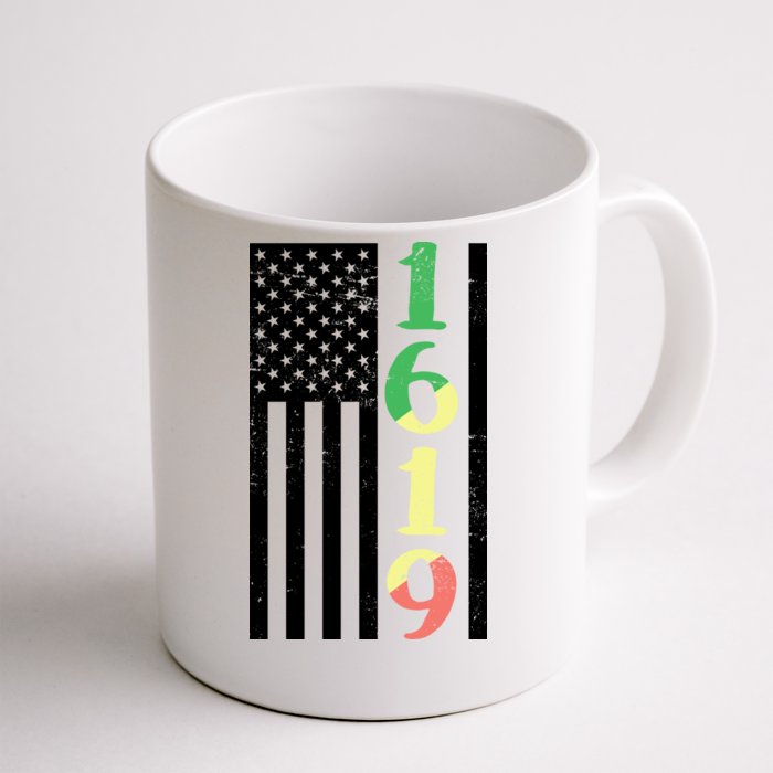 1619 Our Ancestors African American Pride Flag Front & Back Coffee Mug