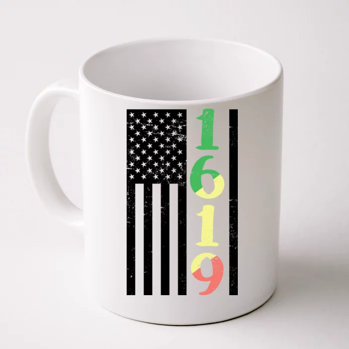 1619 Our Ancestors African American Pride Flag Front & Back Coffee Mug