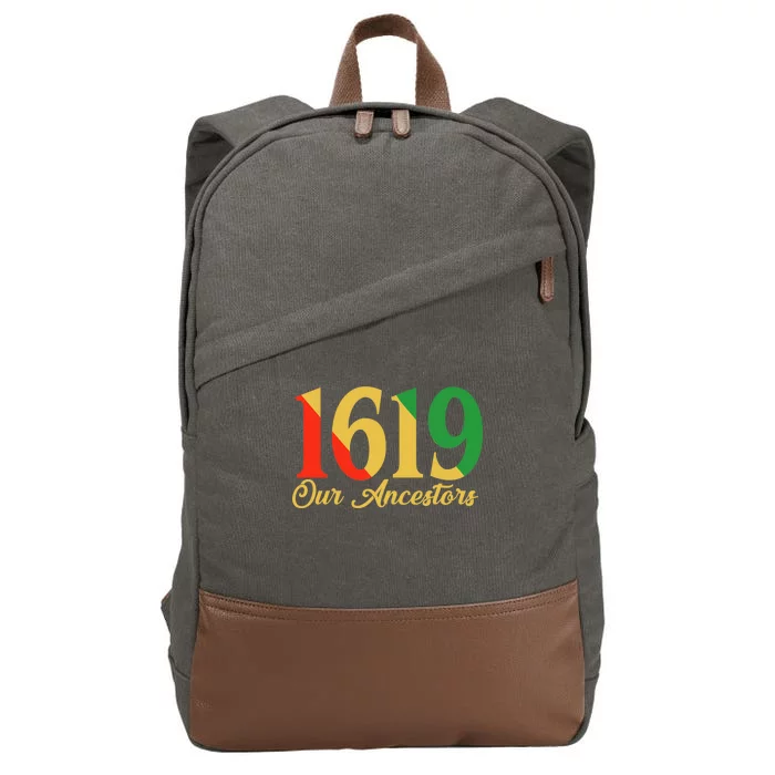 1619 Our Ancestors History Cotton Canvas Backpack