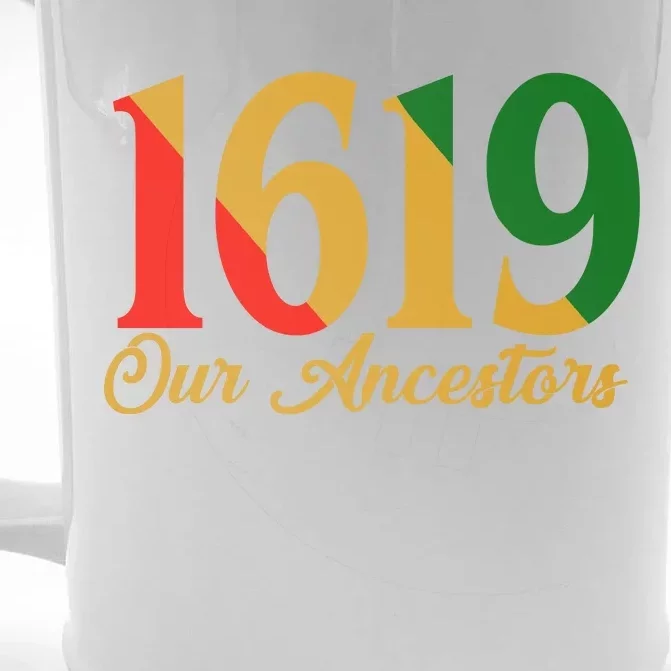 1619 Our Ancestors History Front & Back Beer Stein