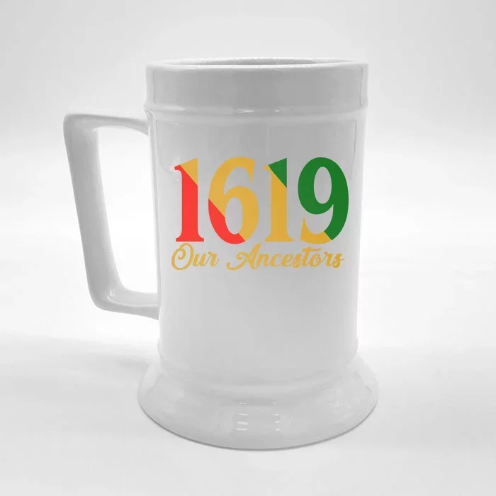 1619 Our Ancestors History Front & Back Beer Stein