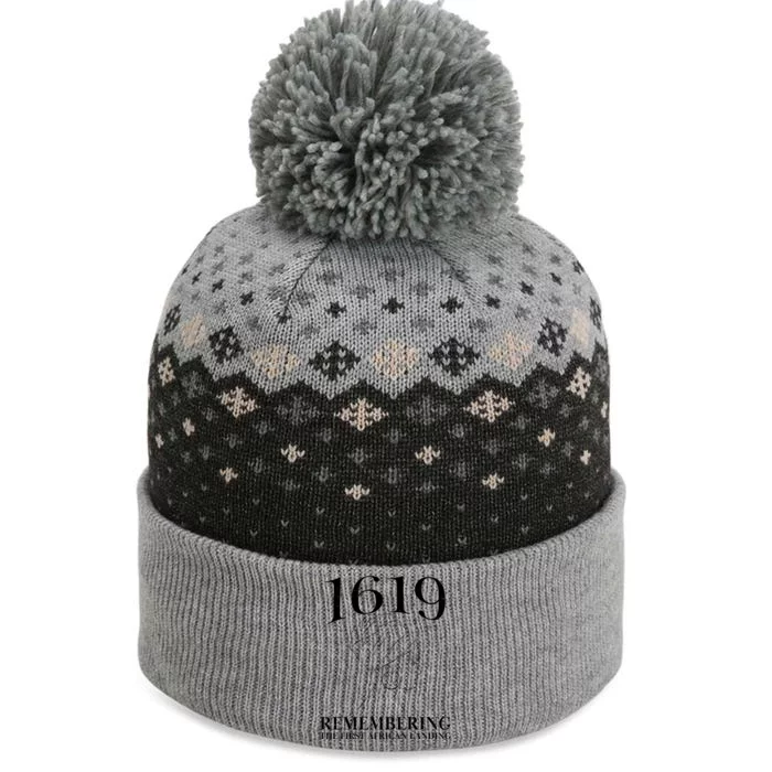 1619 Remembering the First African Landing The Baniff Cuffed Pom Beanie