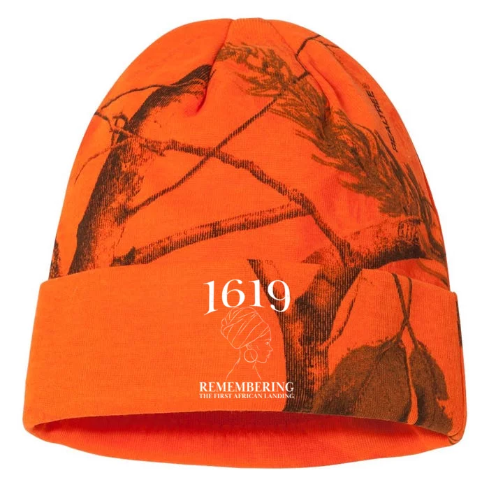 1619 Remembering the First African Landing Kati - 12in Camo Beanie