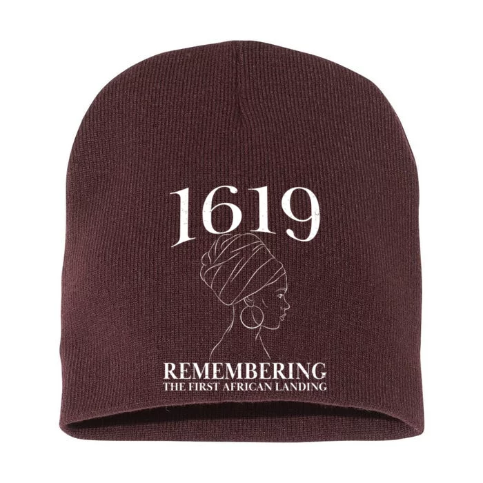 1619 Remembering the First African Landing Short Acrylic Beanie