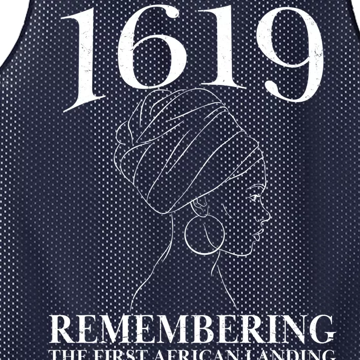 1619 Remembering the First African Landing Mesh Reversible Basketball Jersey Tank